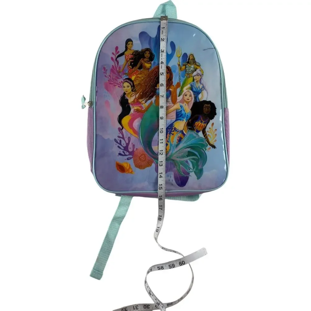 Disney The Little Mermaid Backpack Kids Girls Purple Mint Green New